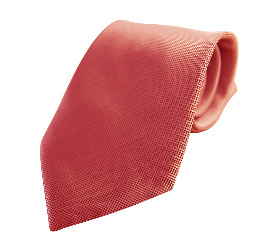 Corbata estrecha color rosa salmon