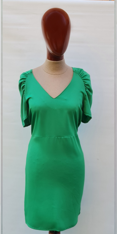 Vestido Verde Manganet